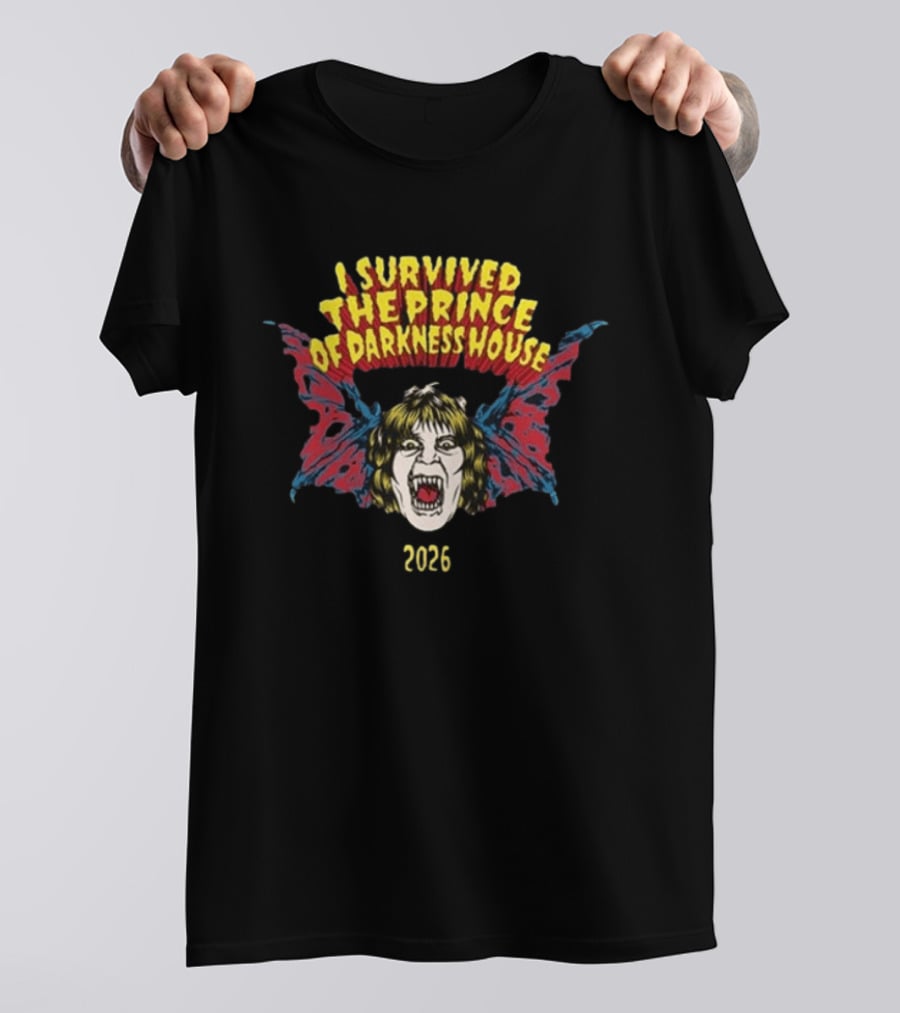 I Survived The Prince Of Darkness House 2025 Bat T-Shirt