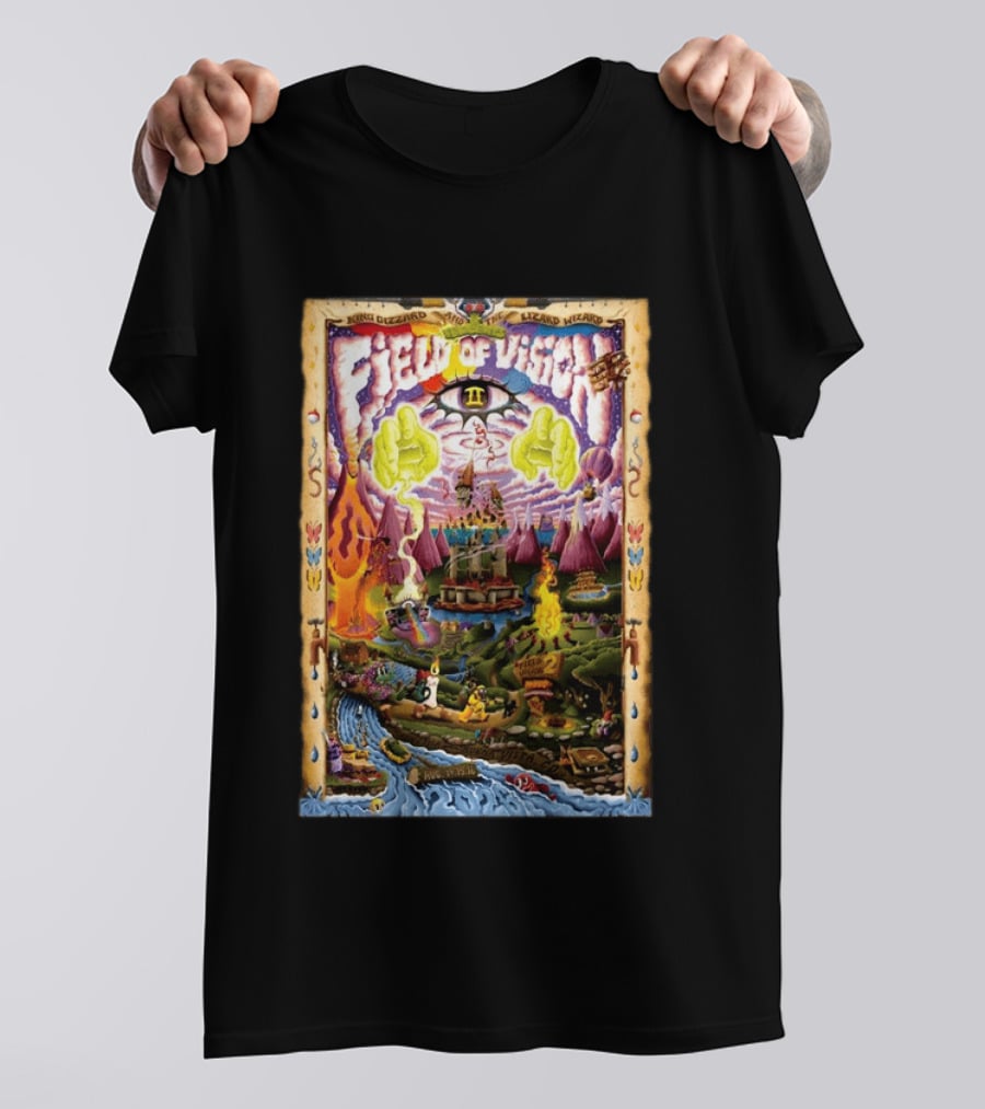King Gizzard And The Lizard Wizard Field Of Vision II Meadow Creek Buena Vista CO Aug 14 16 2026 T-Shirt