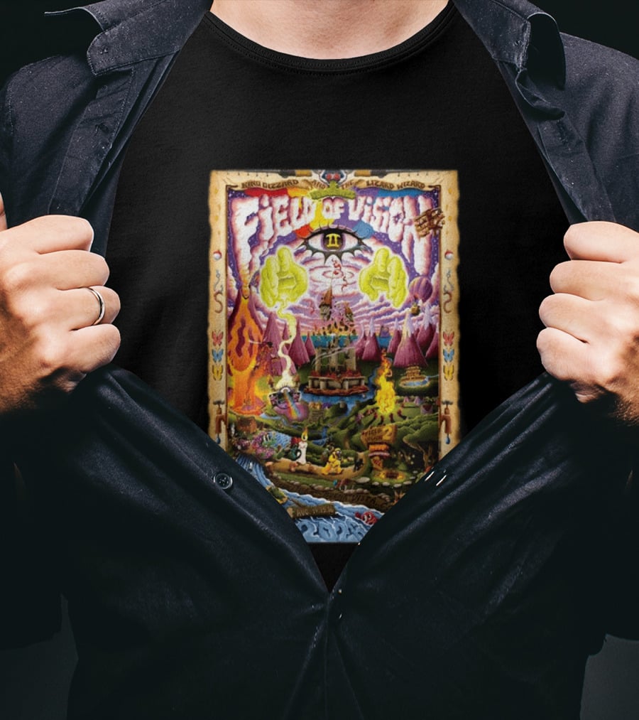 King Gizzard And The Lizard Wizard Field Of Vision II Meadow Creek Buena Vista CO Aug 14 16 2026 T-Shirt
