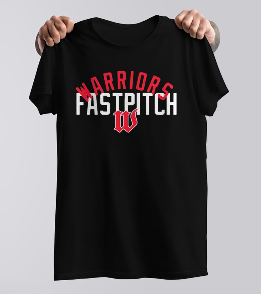 Warriors Fastpitch W Logo Softball Team T-Shirt