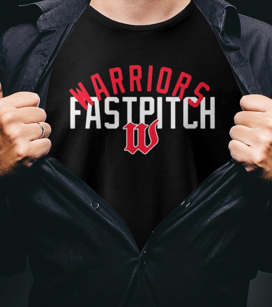 Warriors Fastpitch W Logo Softball Team T-Shirt