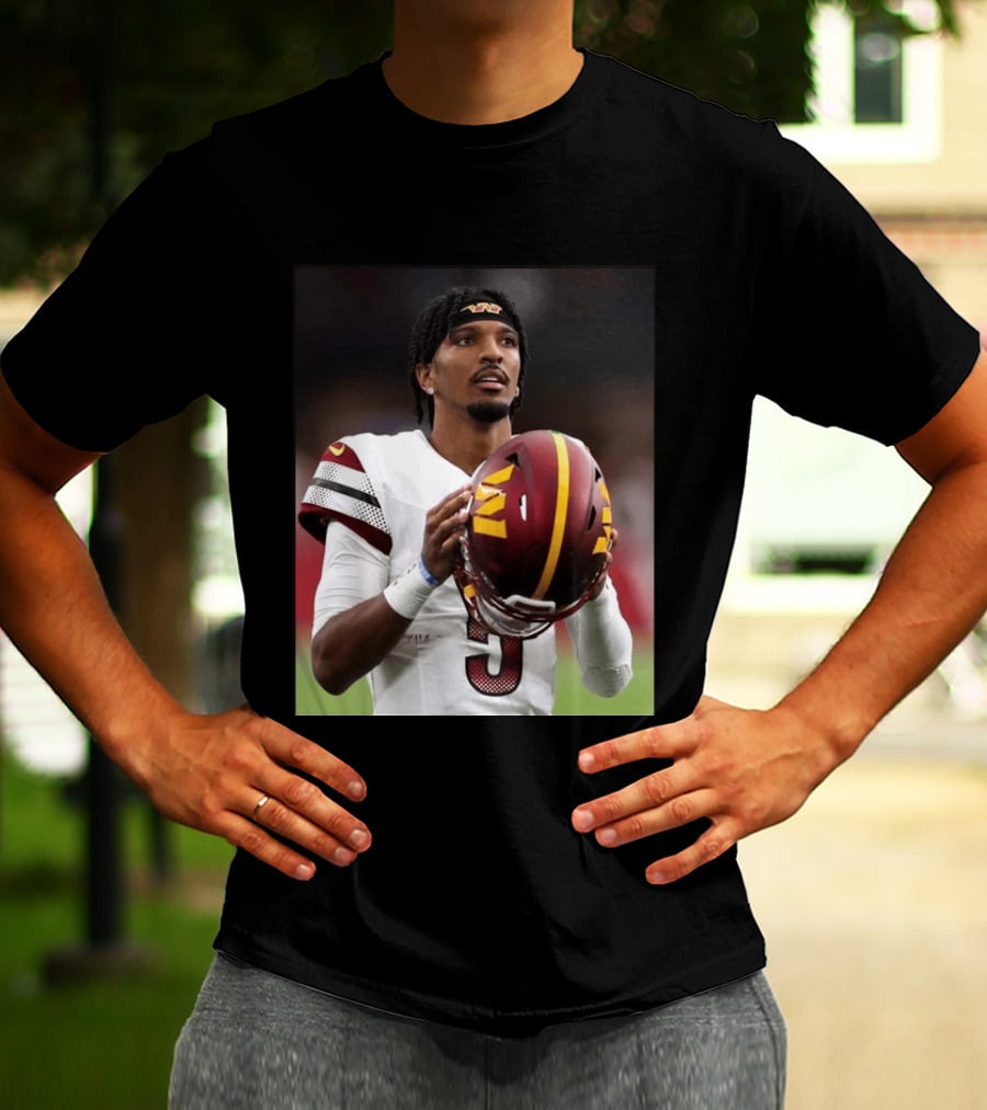 Washington Commanders Quarterback Jayden Daniels Football Player Sports T-Shirt