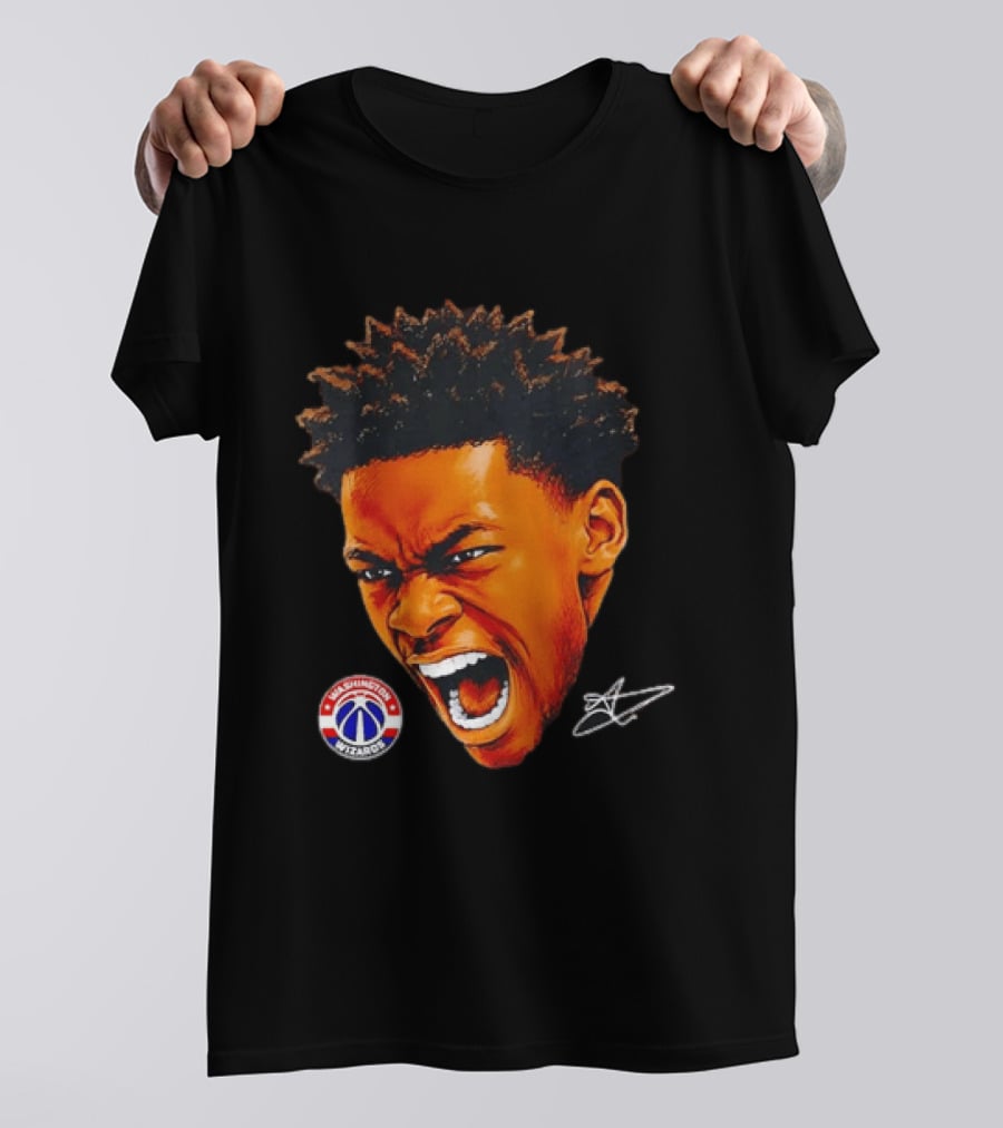 Washington Wizards Player Intense Expression NBA Basketball T-Shirt