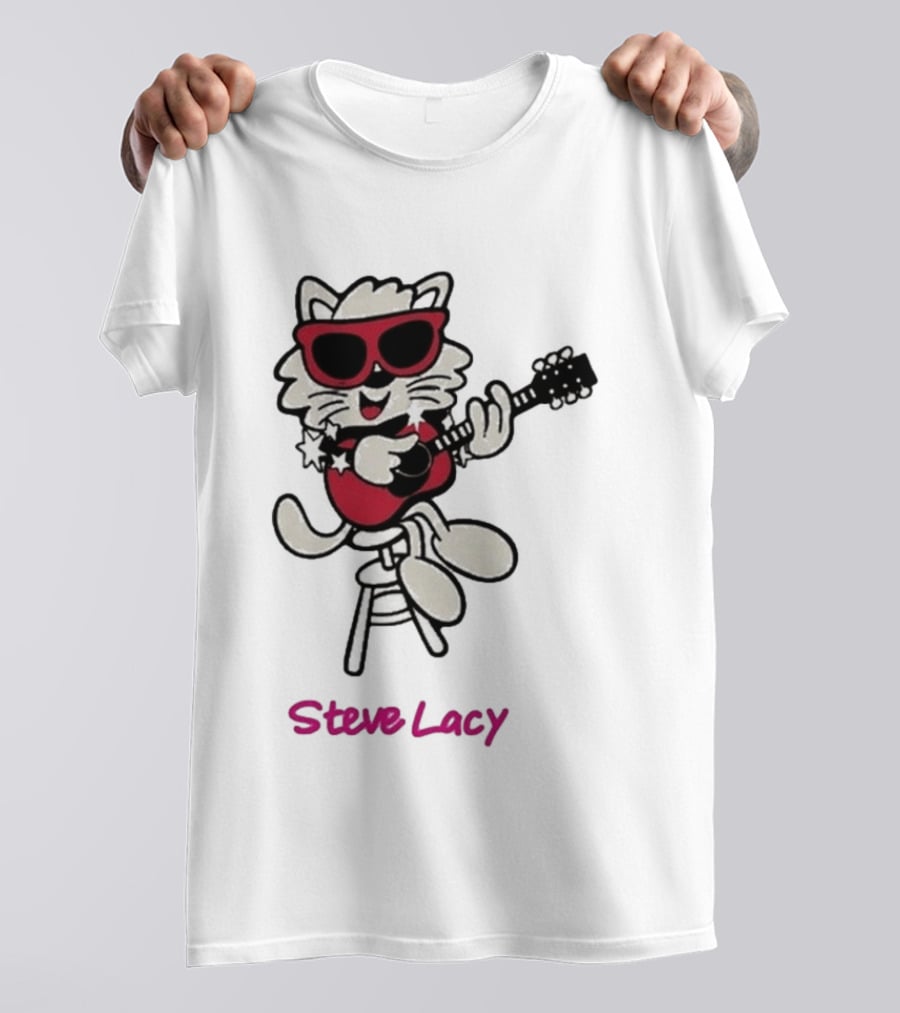 Steve Lacy 2026 Asia Tour Oh Yeah Cool Cat Playing Guitar T-Shirt