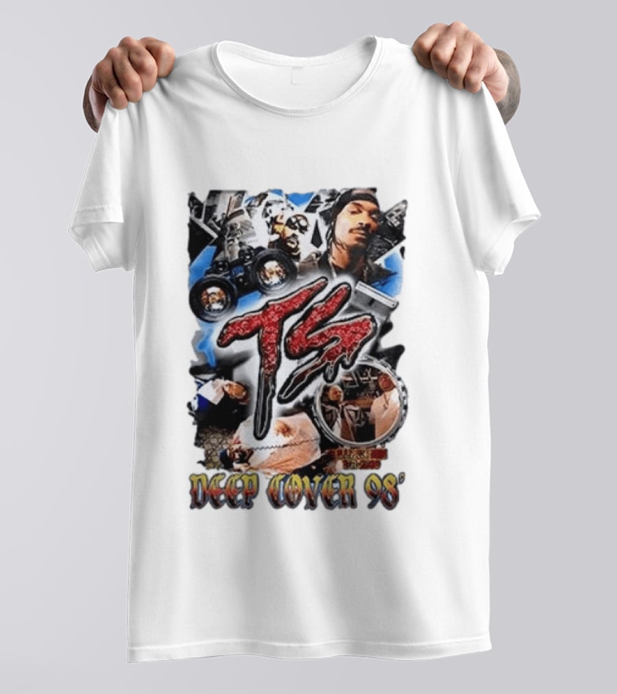 Toney Starks Deep Cover 98 RIP Big Pun 90s Rap Album Mashup T-Shirt