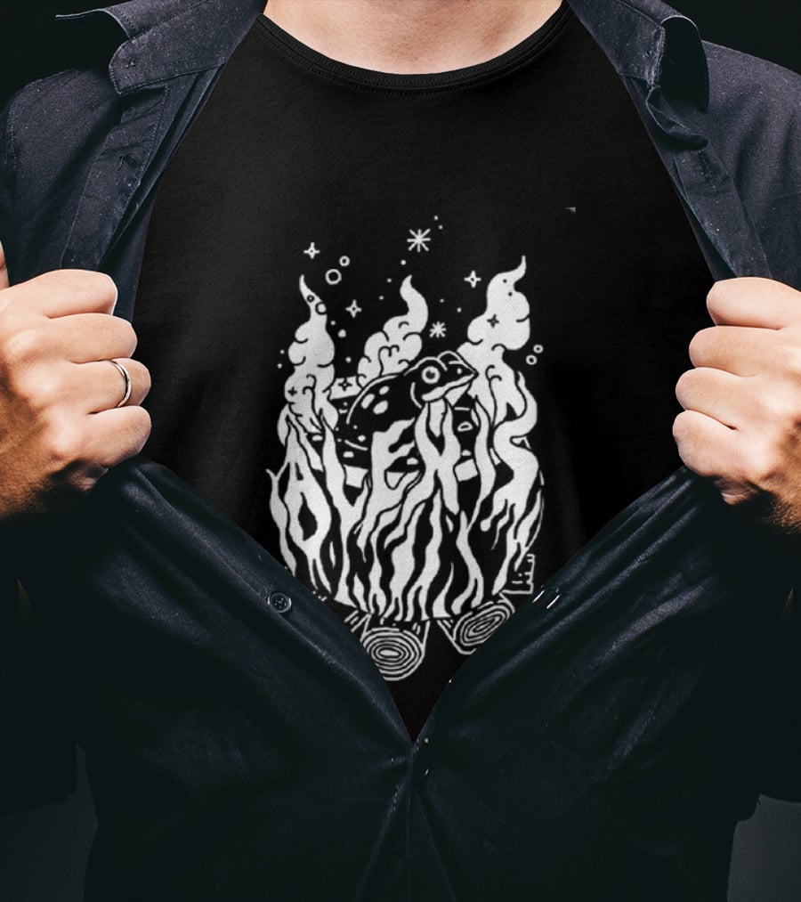 Alexisonfire Crisis 2026 Exclusive Tour 20 Years Anniversary Burning Log T-Shirt