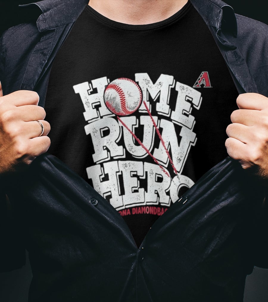 Arizona Diamondbacks Home Run Hero Baseball MLB Fan T-Shirt