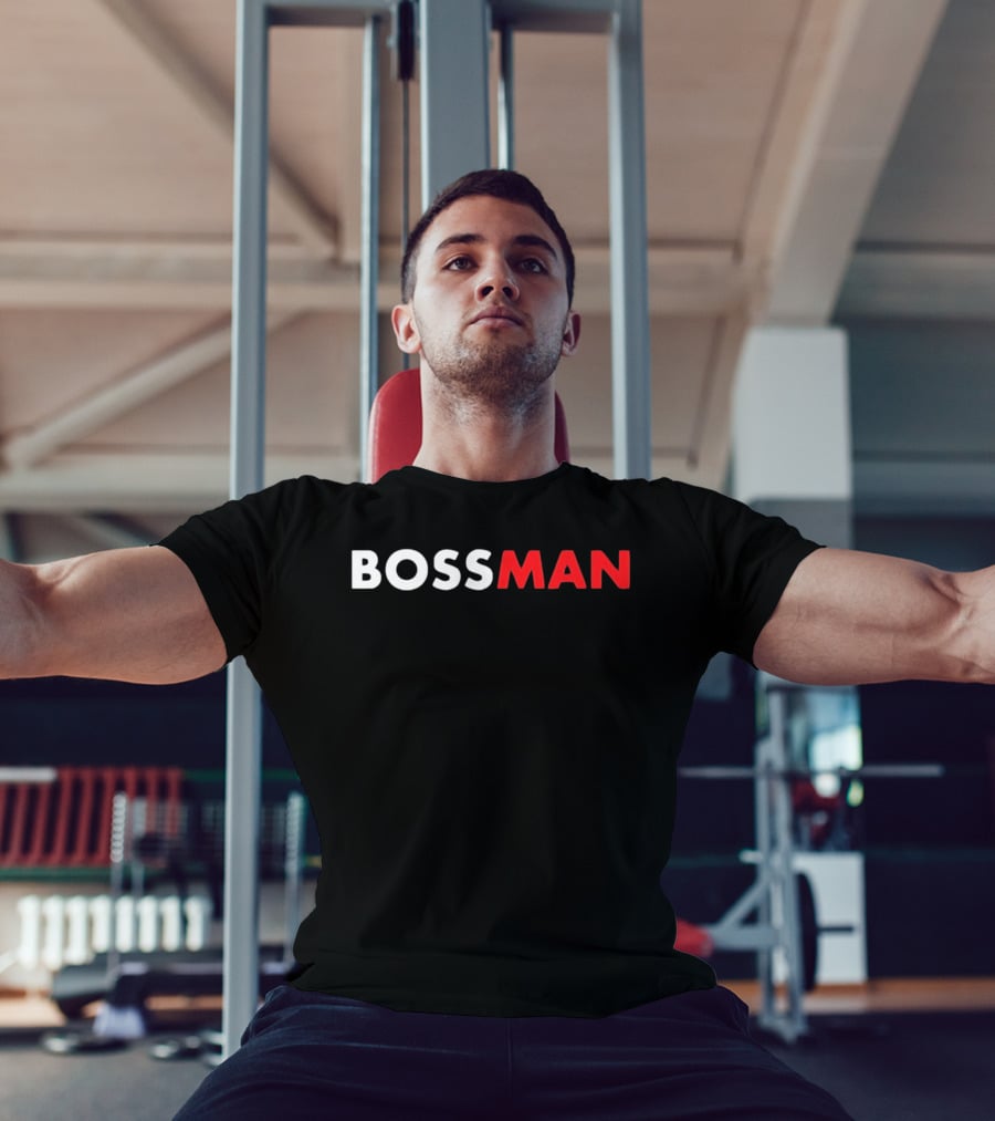 BOSSMAN Bold Statement Red And White T-Shirt