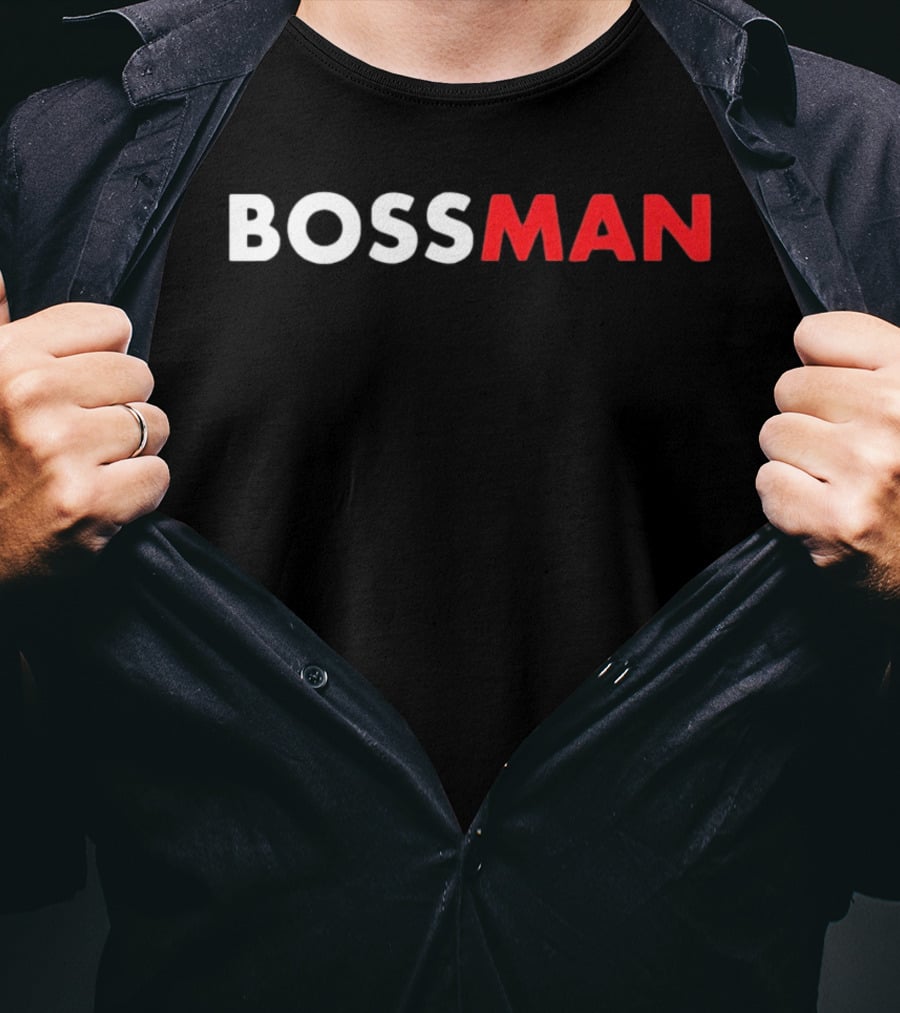 BOSSMAN Bold Statement Red And White T-Shirt