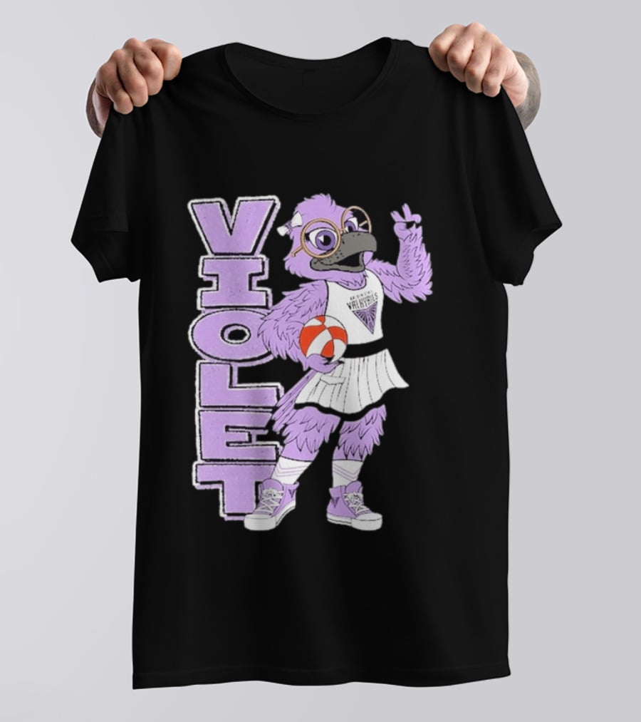 Golden State Valkyries Oaklandish Violet Mascot Basketball T-Shirt