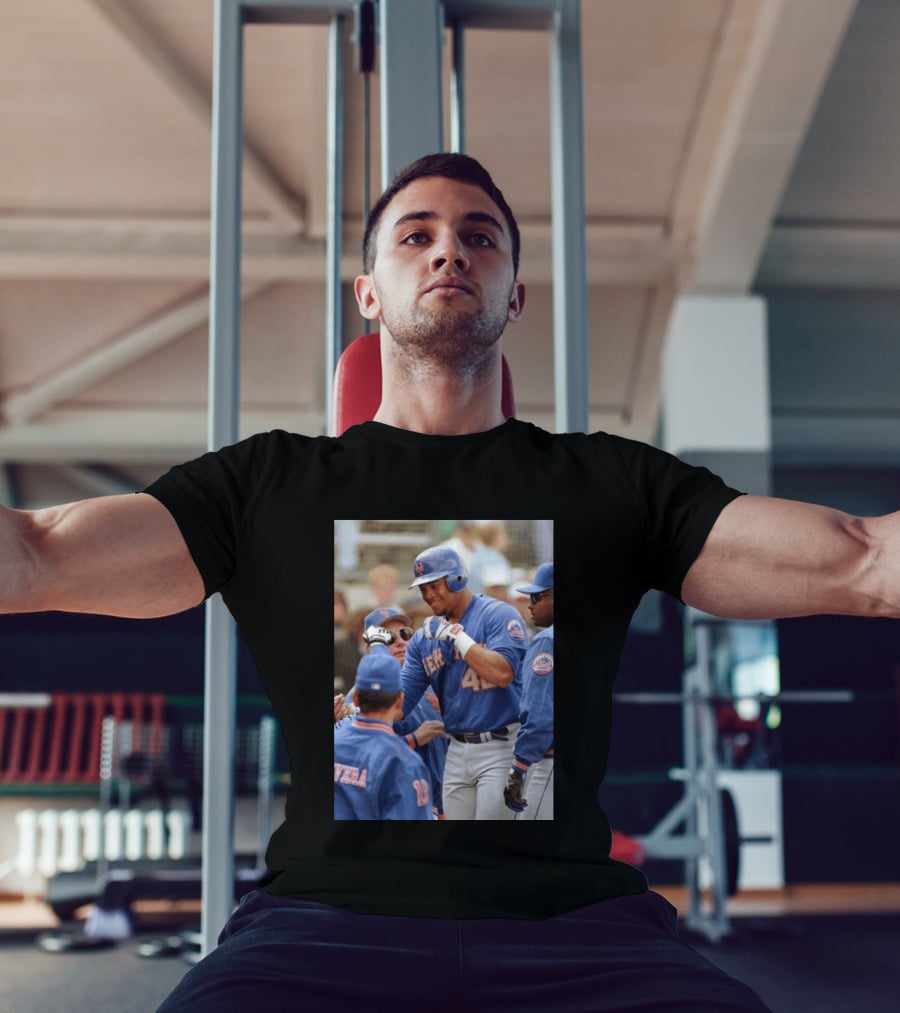 New York Mets Butch Huskey No. 42 MLB Legend T-Shirt