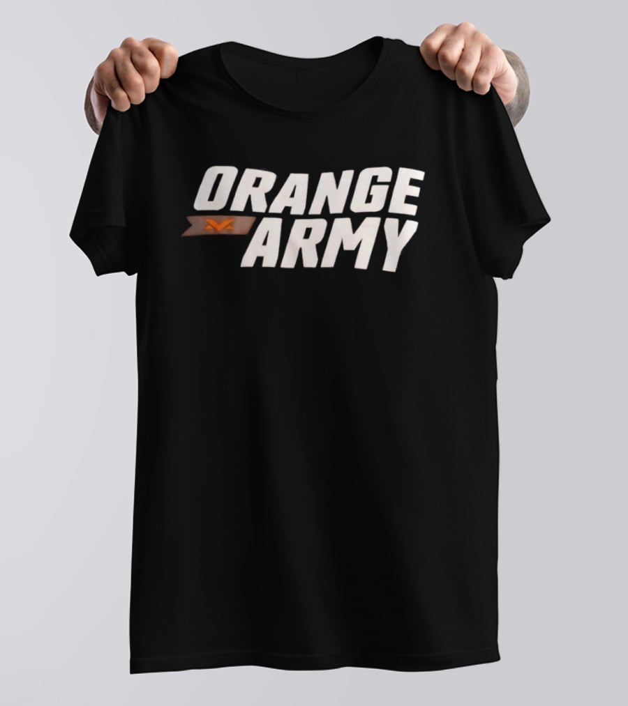 Orange Army Team Spirit Supporter Flag T-Shirt