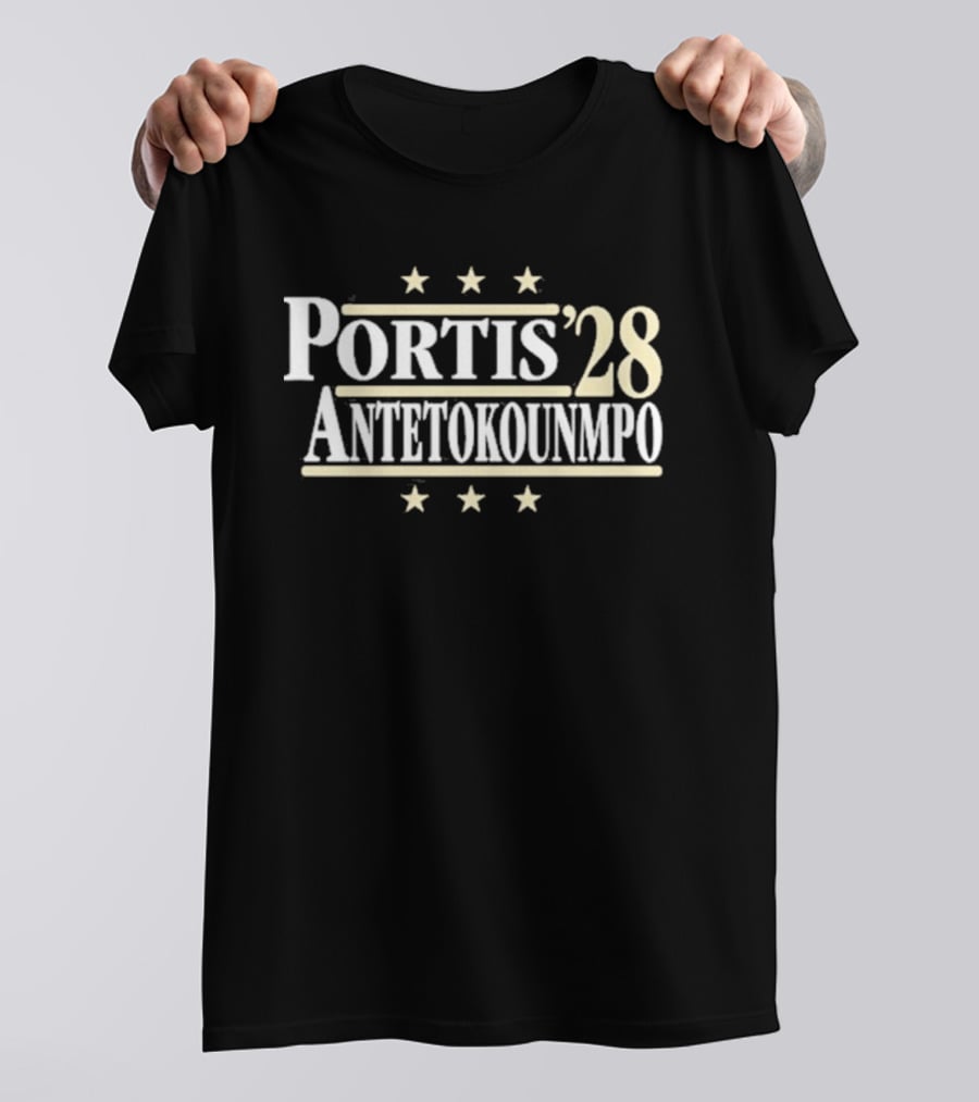 Portis Antetokounmpo 2028 Political Campaign Basketball Legends T-Shirt