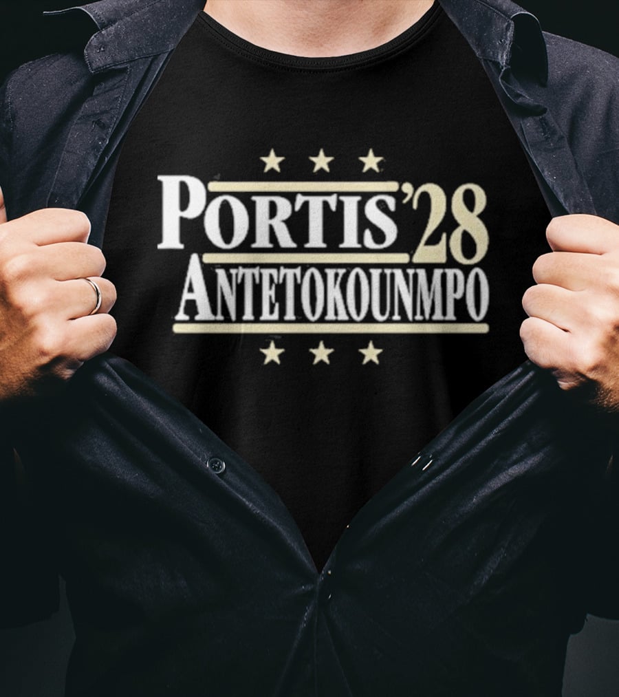 Portis Antetokounmpo 2028 Political Campaign Basketball Legends T-Shirt
