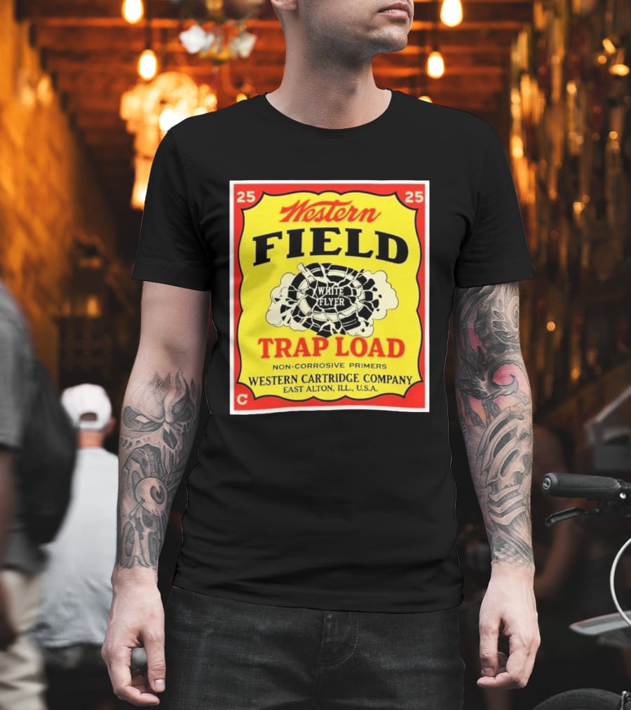 Western Field White Flyer Trap Load Western Cartridge Company East Alton USA T-Shirt