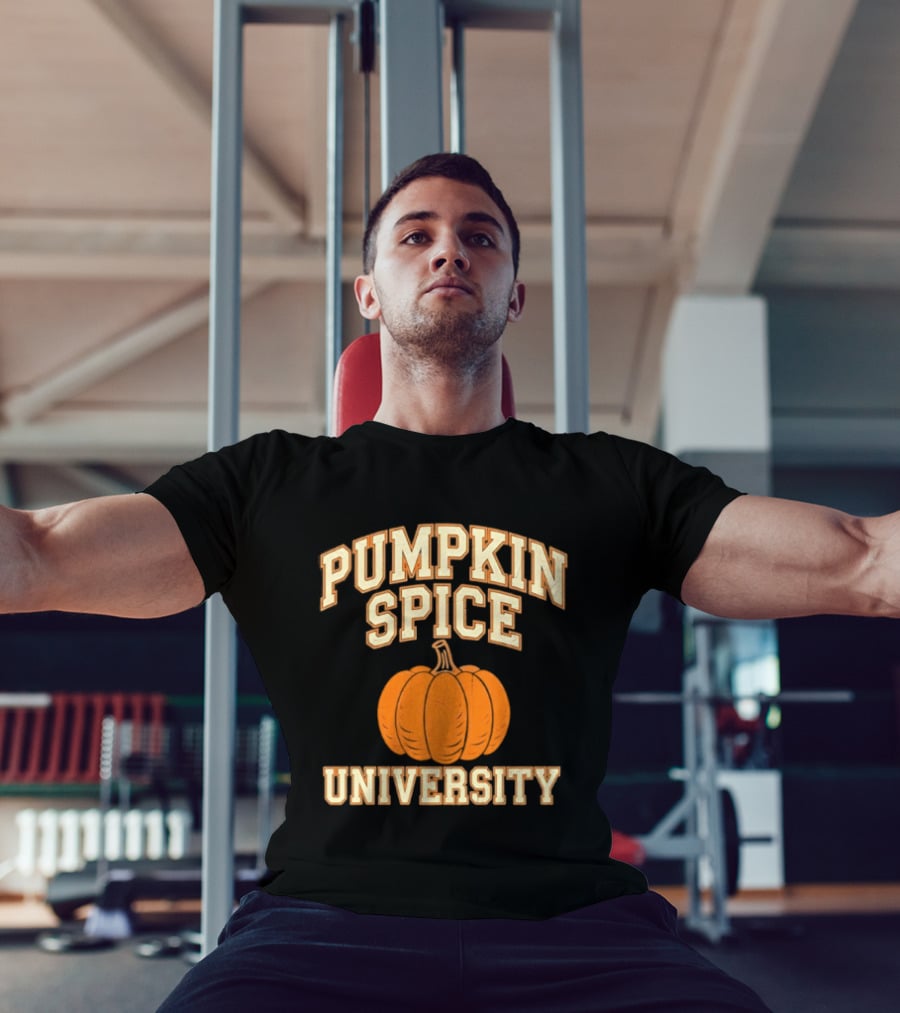 Pumpkin Spice University Distressed Fall T-Shirt