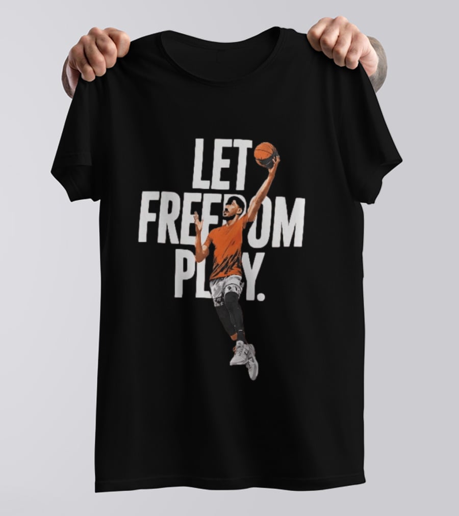 Let Freedom Play Basketball Enes Kanter Freedom T-Shirt