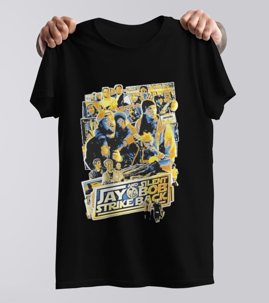 Jay And Silent Bob Strike Back Movie Collage Kevin Smith T-Shirt