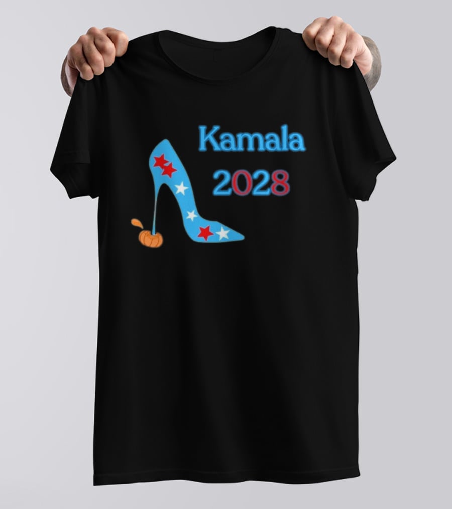 Kamala 2028 High Heel Stars Fun Election T-Shirt