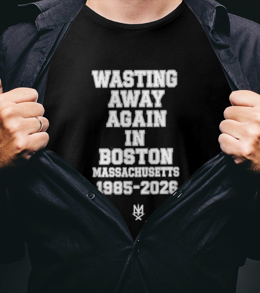 Slapshot Wasting Away Again In Boston Massachusetts 1985 2026 T-Shirt