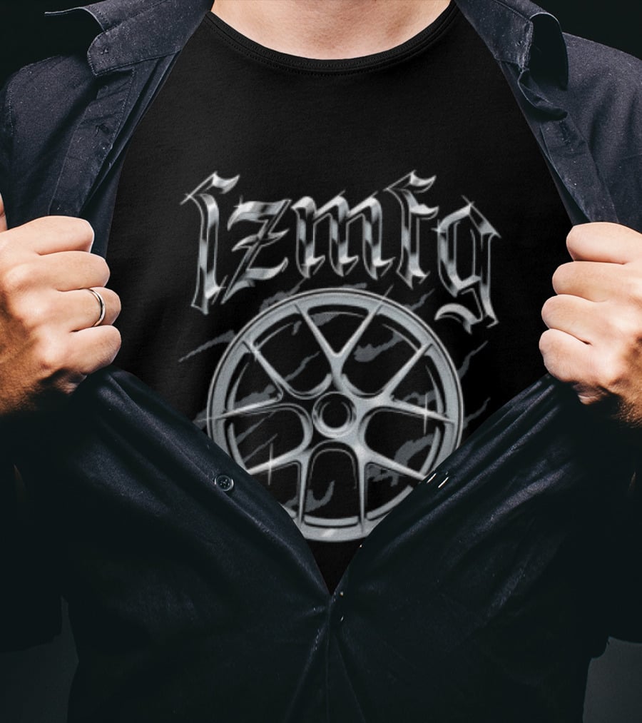 Lzmfg Gothic Chrome Wheel T-Shirt