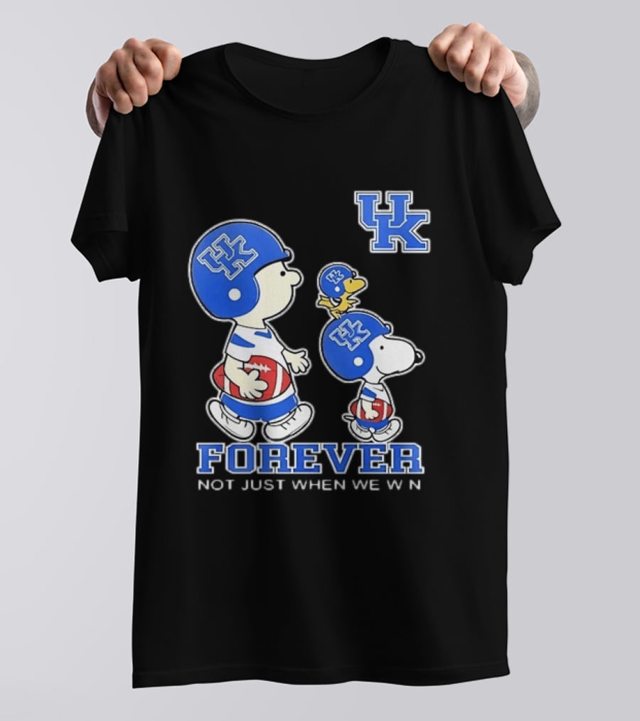Snoopy Woodstock Charlie Brown UK Forever Not Just When We Win T-Shirt