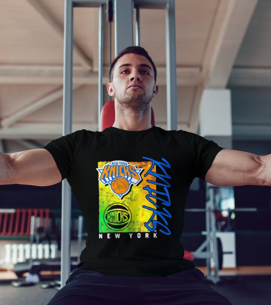 New York Knicks Basketball Team NBA Vibrant Graphic Knicks New York T-Shirt