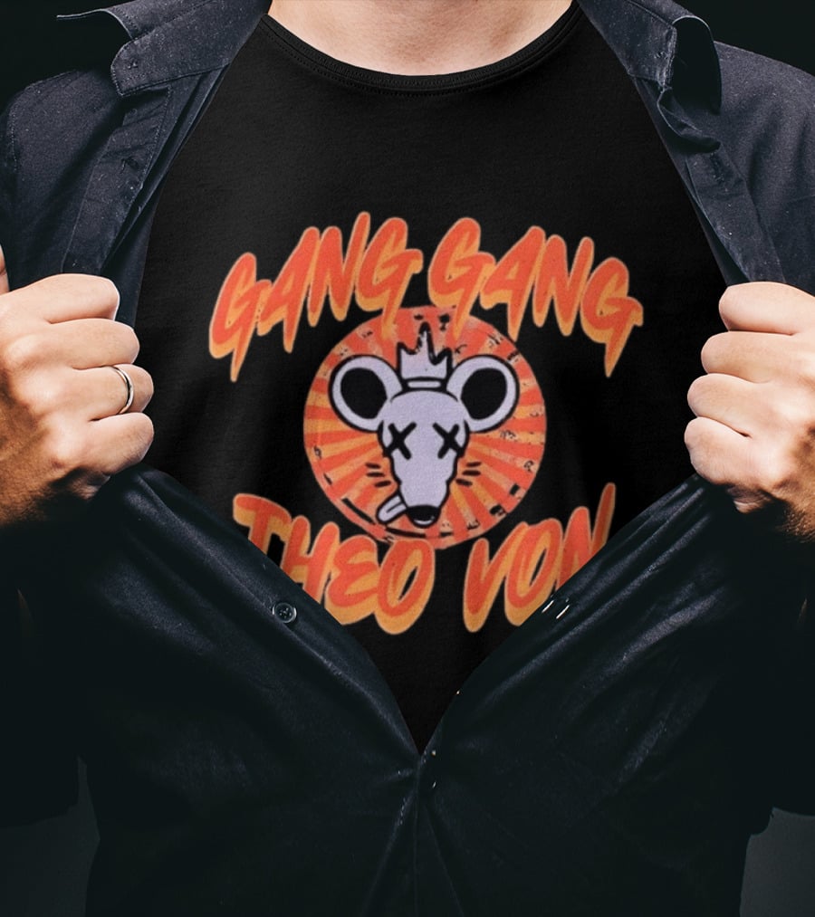 Theo Von Gang Gang Rat Comedy Podcast T-Shirt