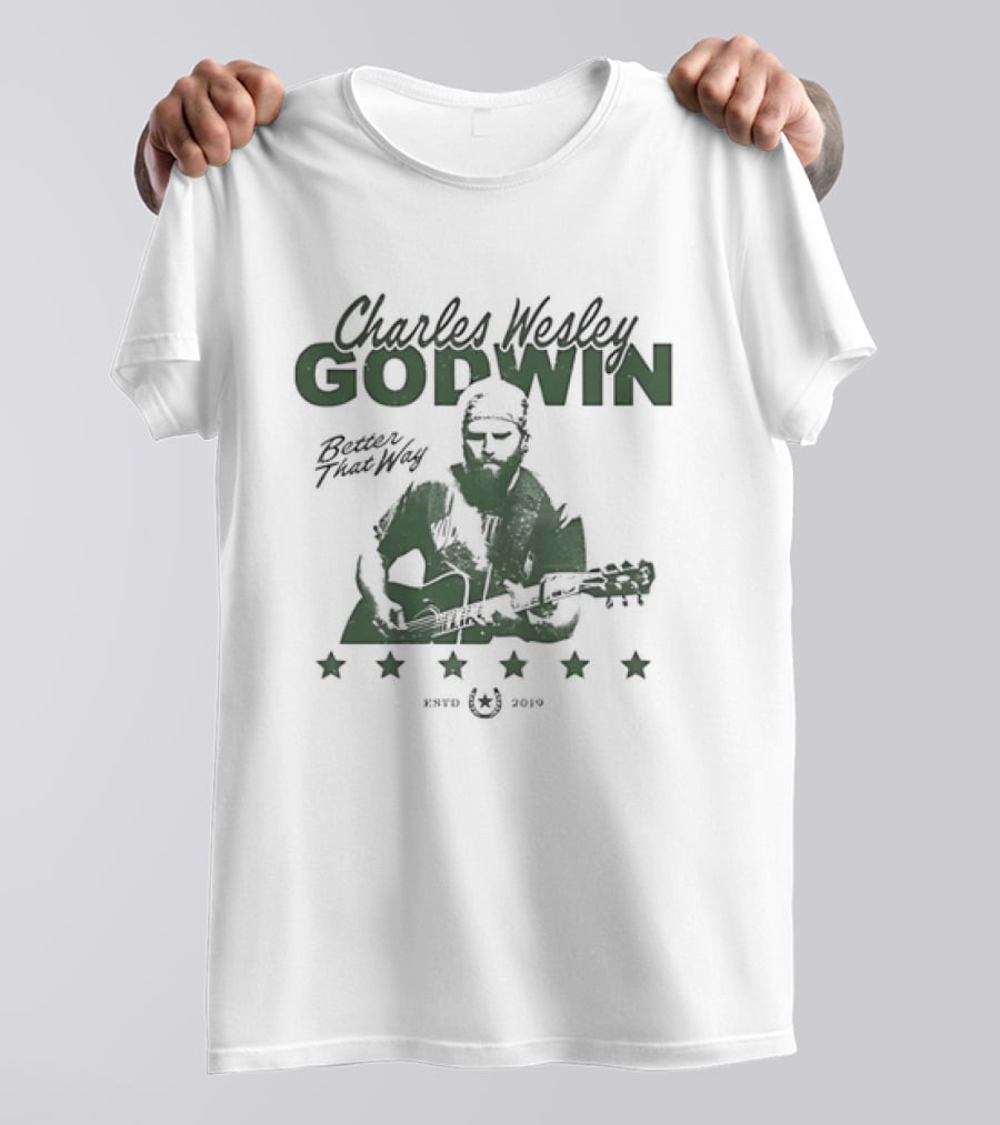 Charles Wesley Godwin Better That Way Music Star Guitar Image 2021 T-Shirt