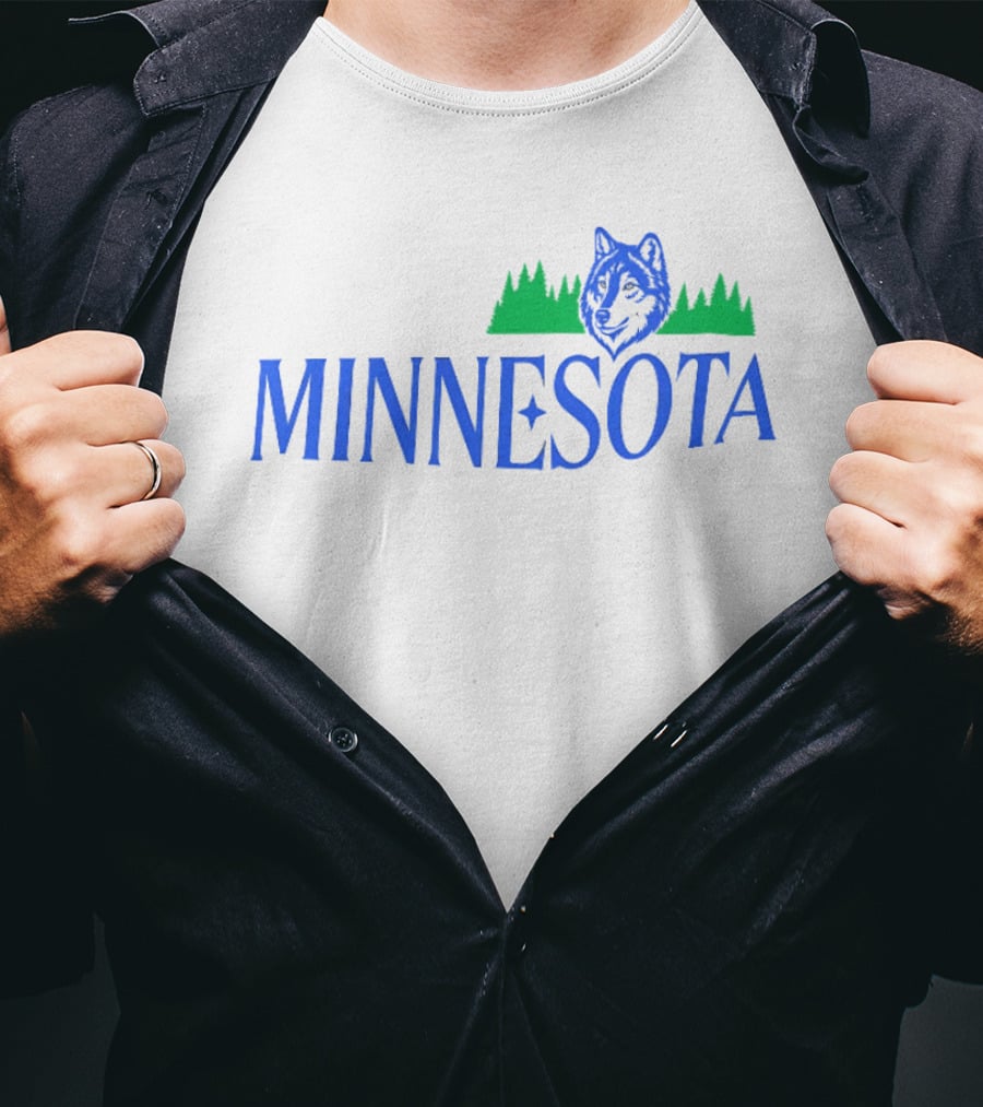 Minnesota Timberwolves Wolf Forest T-Shirt