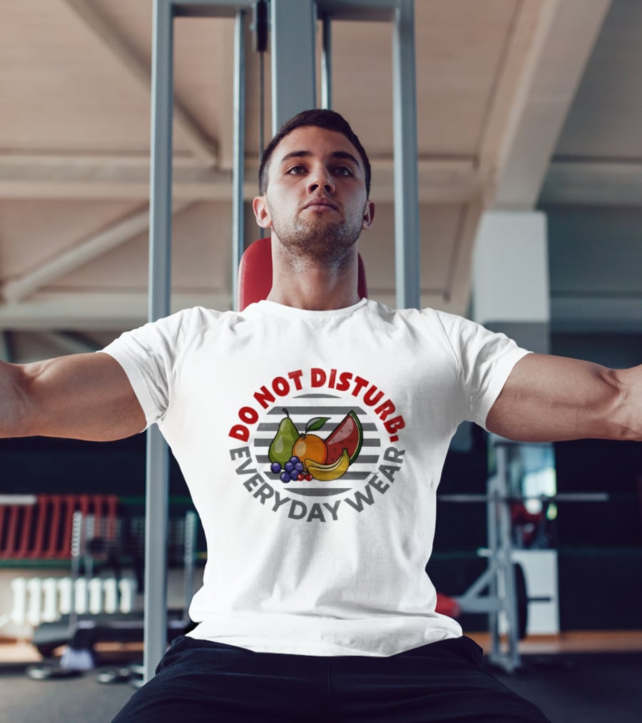 Do Not Disturb Everyday Wear Fruit Food Pear Orange Banana Watermelon T-Shirt