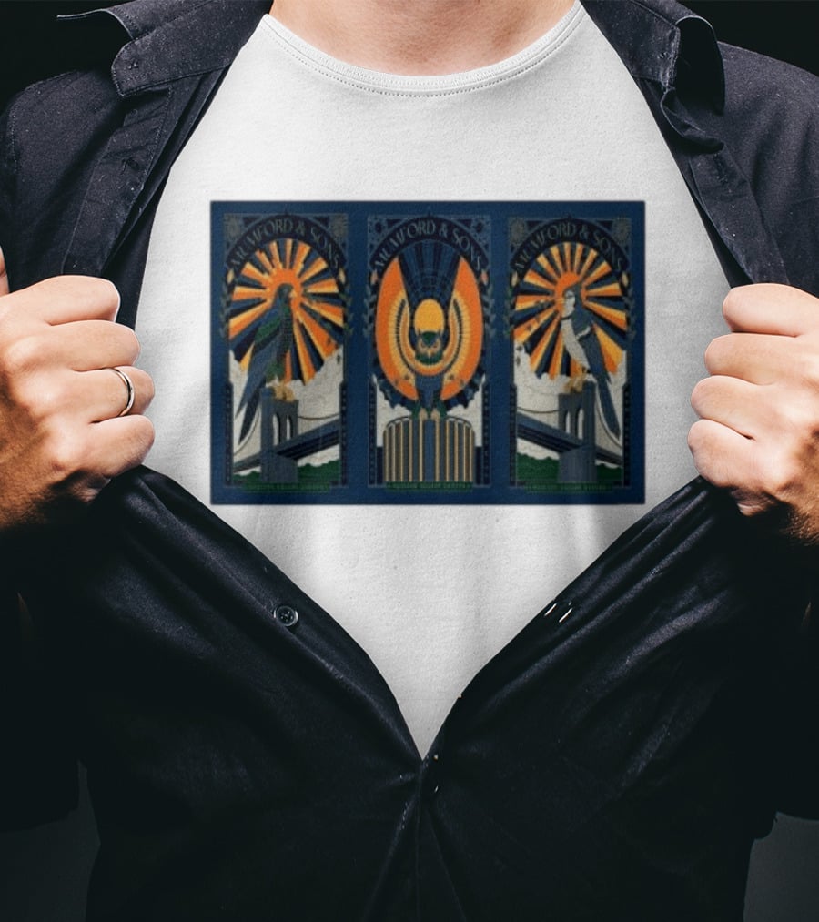 Mumford & Sons Madison Square Garden NYC 2026 Event August 11 13 Trio Nights T-Shirt