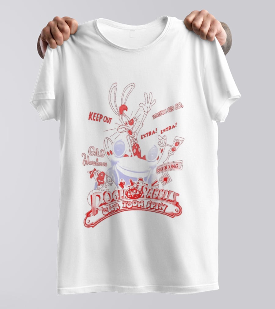Roger Rabbit Benny The Cab Toontown Keep On Running Smile Darn Ya Smile Disney T-Shirt