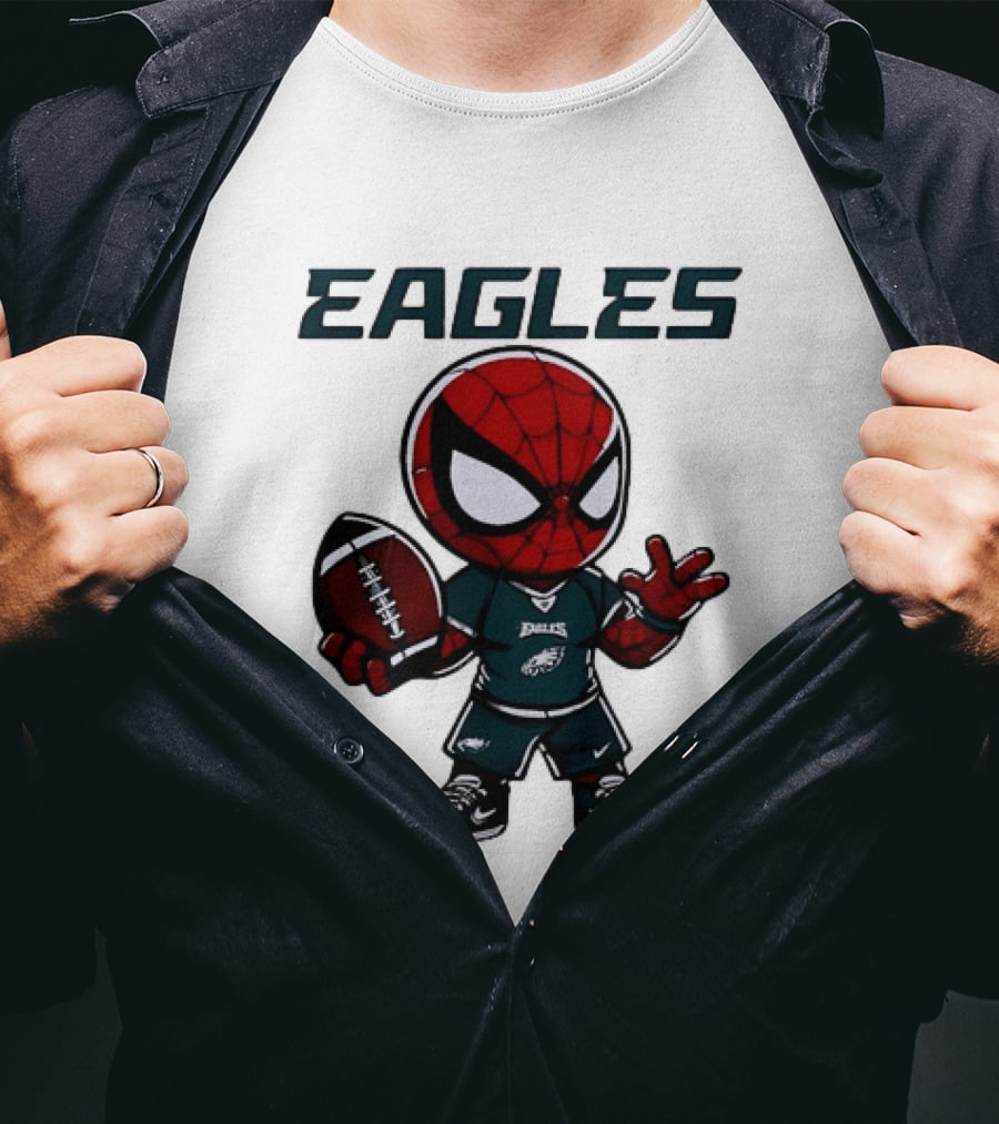 Spider Man Eagles Football Jersey Personalized Philadelphia Edition T-Shirt
