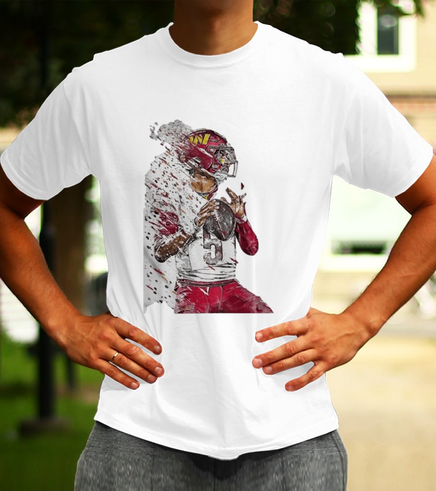 Jayden Daniels Washington Commanders Quarterback Football T-Shirt