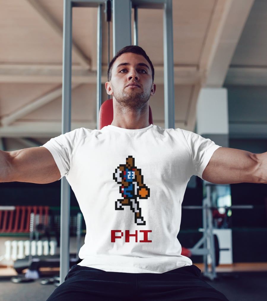LeBron James Philadelphia 76ers Pixel PHL Sports 23 Jersey T-Shirt