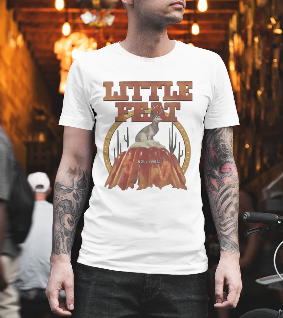 Little Feat Fifty Years Hollywood Record Album Antelope And Cactus T-Shirt