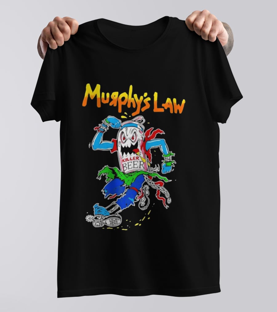 Murphy's Law Killer Beer Crossover Thrash Monster Can Running T-Shirt