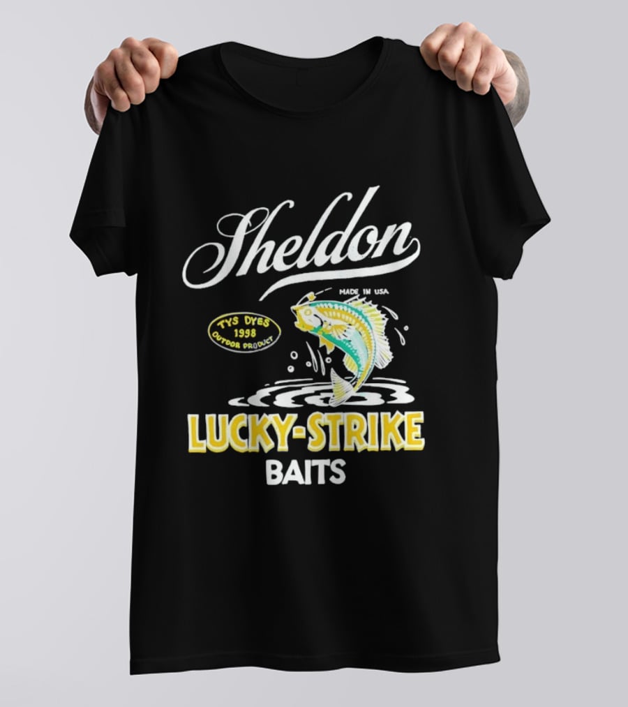 Sheldon Lucky Strike Baits Vintage 1998 Tys Dyes Outdoor Gear T-Shirt