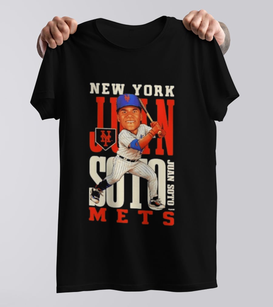 New York Mets Juan Soto Caricature MLB Baseball T-Shirt