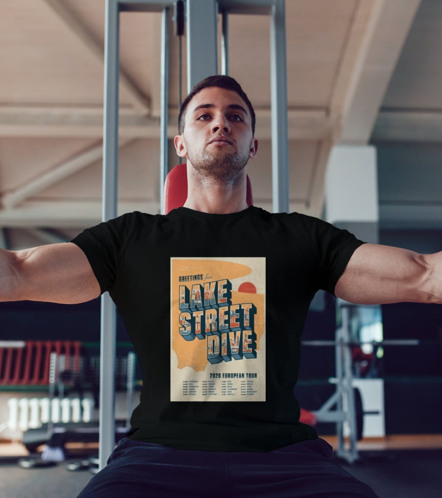 Greetings From Lake Street Dive 2026 European Tour Paris October 16 Le Bataclan T-Shirt