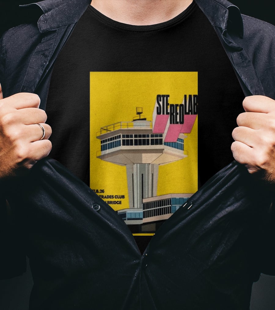 Stereolab 27.8.26 Hebden Bridge The Trades Club T-Shirt