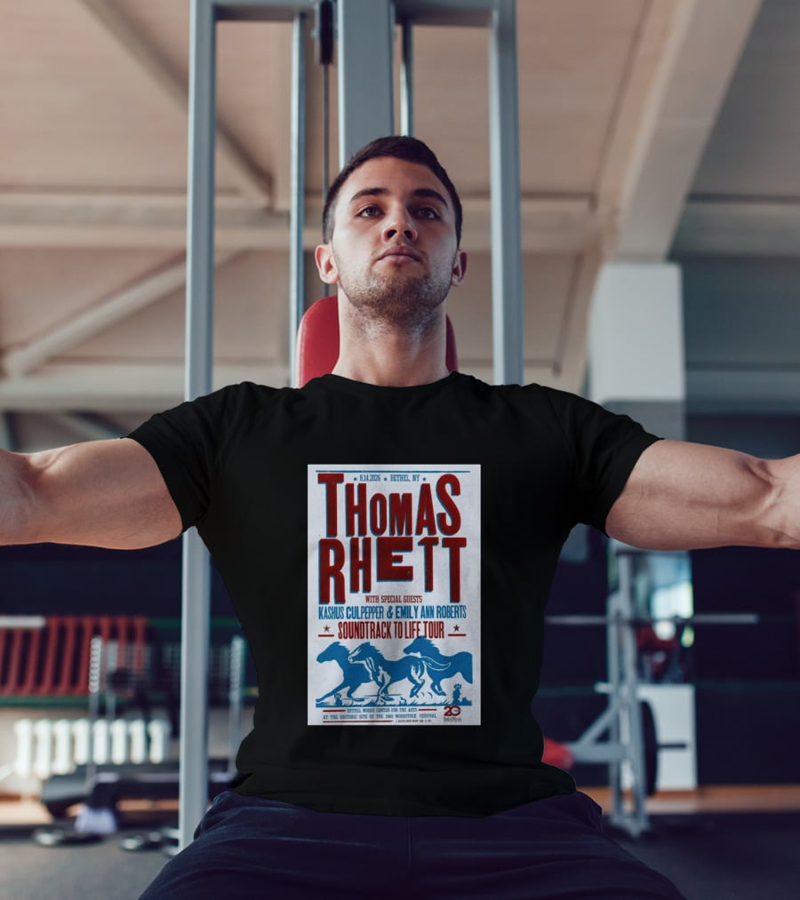 Thomas Rhett Bethel NY 2026 Soundtrack To Life Tour Kashus Culpepper Emily Ann Roberts T-Shirt