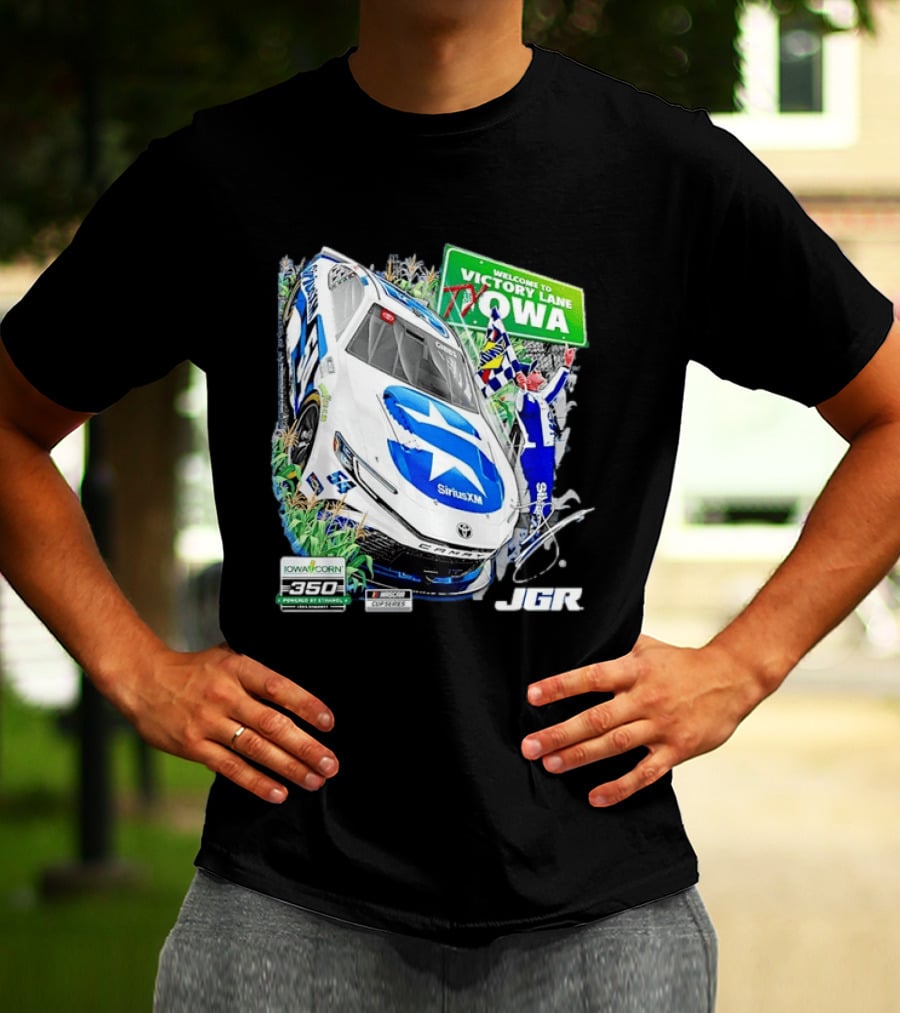 Ty Gibbs Welcome To Victory Lane Iowa Corn 350 NASCAR Cup Series JGR T-Shirt
