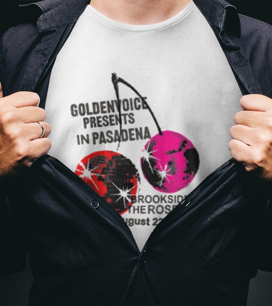 Goldenvoice Presents Pasadena Brookside At The Rose Bowl August 22 2026 Disco Cherry Baby T-Shirt