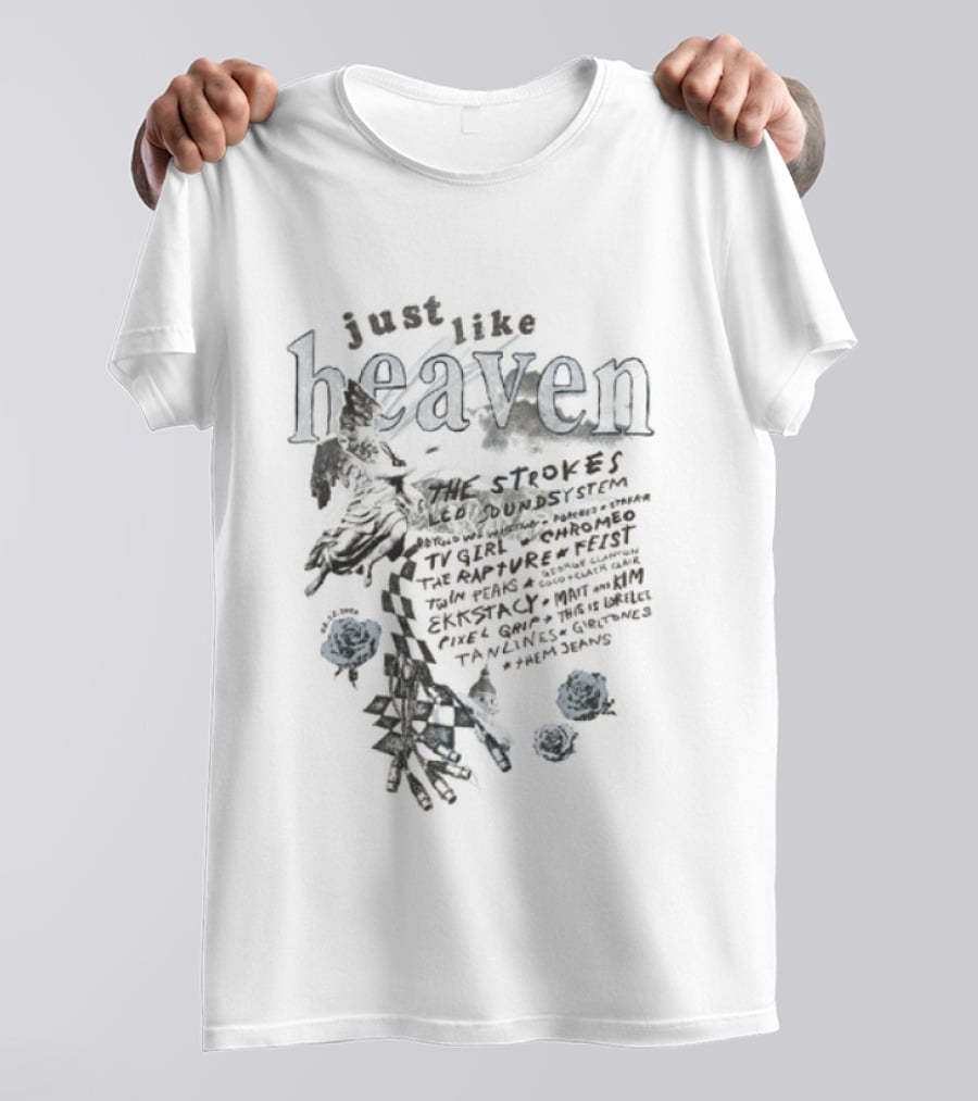 Just Like Heaven Festival Roses 2026 Lineup And Floral T-Shirt