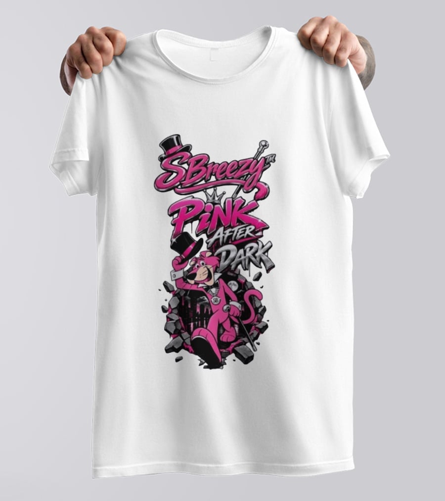 SBreezy Pink After Dark Cartoon T-Shirt
