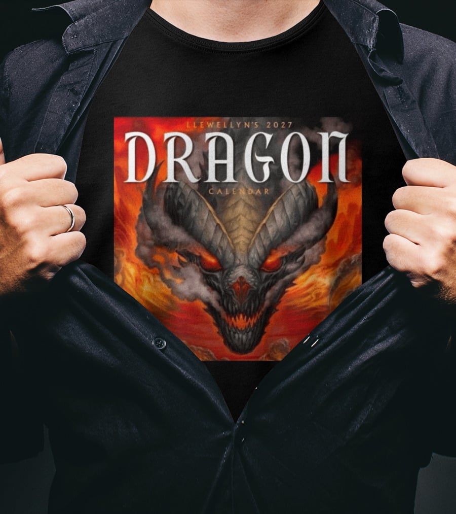 Llewellyn's 2027 Dragon Calendar Illustrated By Firat Solhan T-Shirt