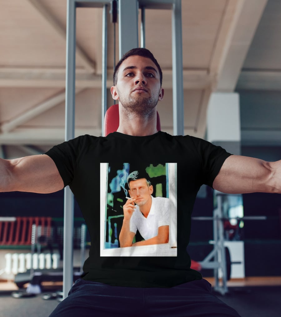 Novak Djokovic Smoking Tennis ATP Champion T-Shirt