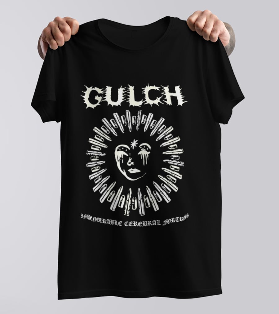 Gulch Impenetrable Cerebral Fortress Knife Face Symbol Hardcore T-Shirt